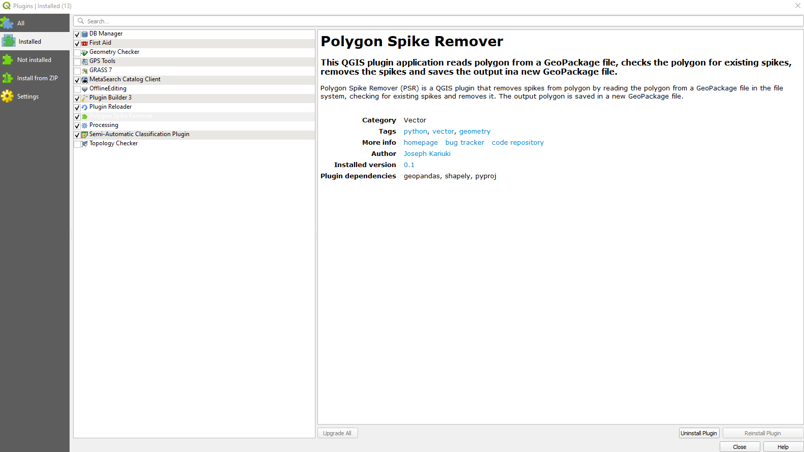 Polygon Spike Remover